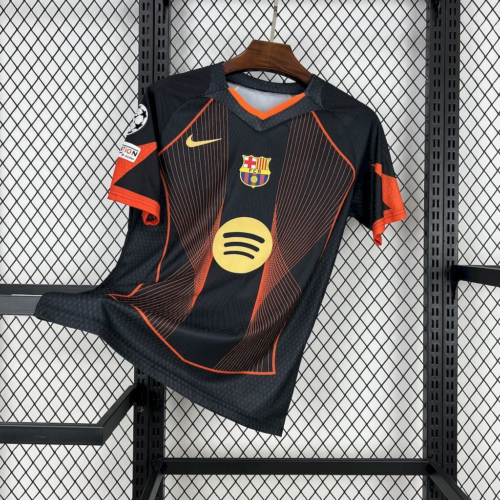 Camiseta FC Barcelona negra-naranja 2025-2026