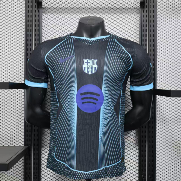 Camiseta FC Barcelona negro-celeste 2025-2026