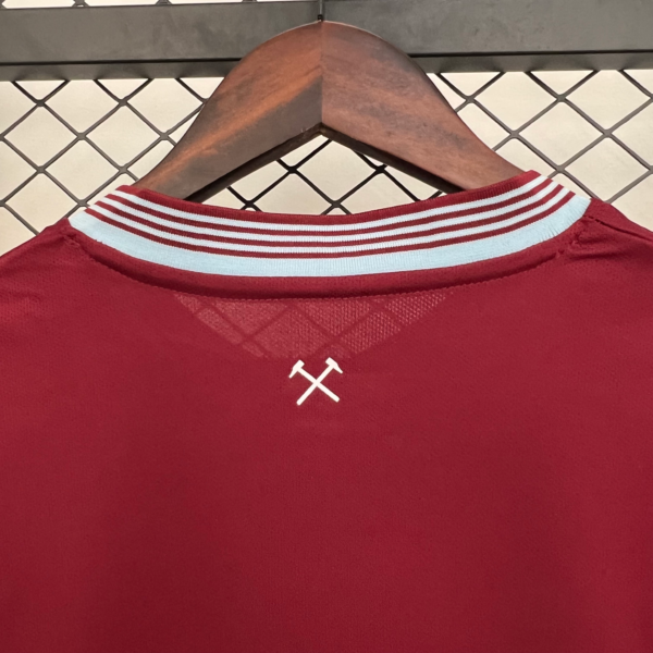 Camiseta West Ham rojo 2025-2026 primera equipacion versión fan