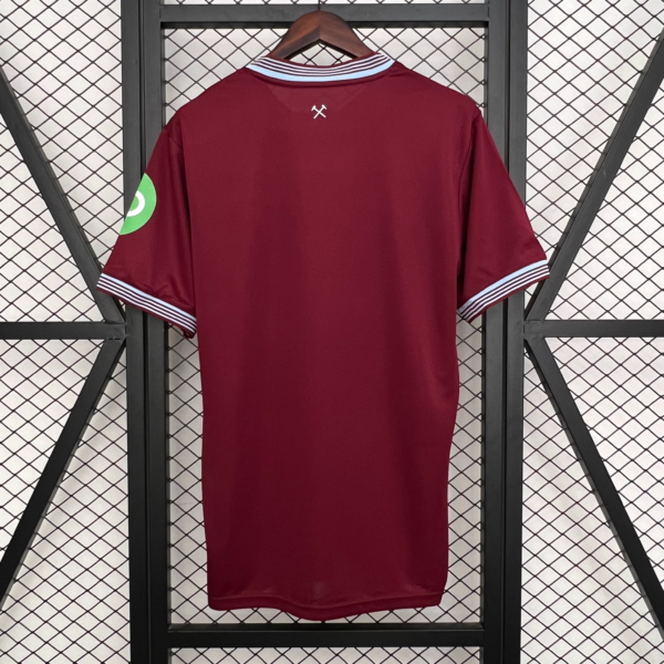 Camiseta West Ham rojo 2025-2026 dorsal