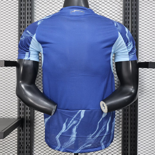 Camiseta azul Ajax 2025-2026 dorsal