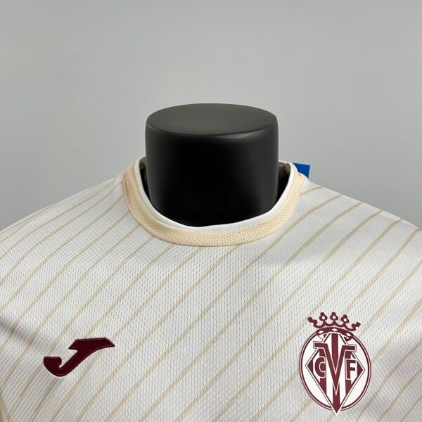 Camiseta beige Villareal 2025-2026 cuello
