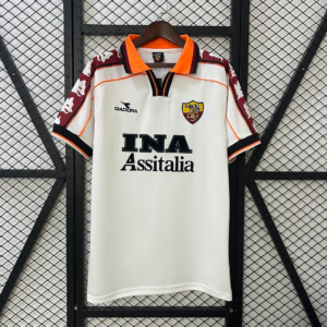 Camiseta blanca AS Roma 1998-1999