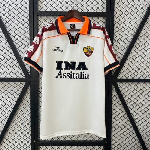 Camiseta blanca AS Roma 1998-1999