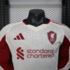 Camiseta blanco Liverpool manga larga 2025-2026 cuello