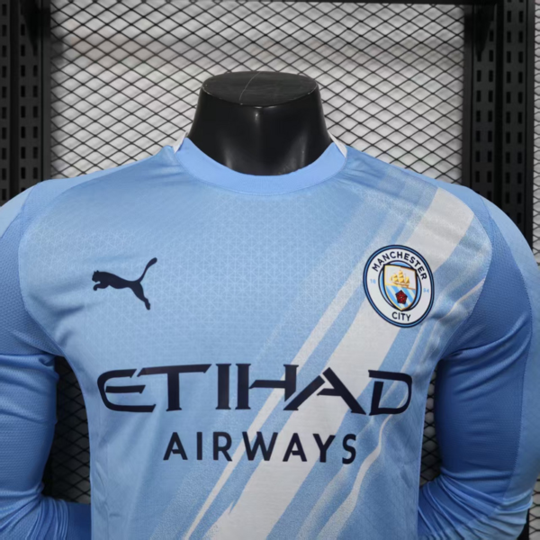 Camiseta manga larga Manchester City 2025-2026 cuello
