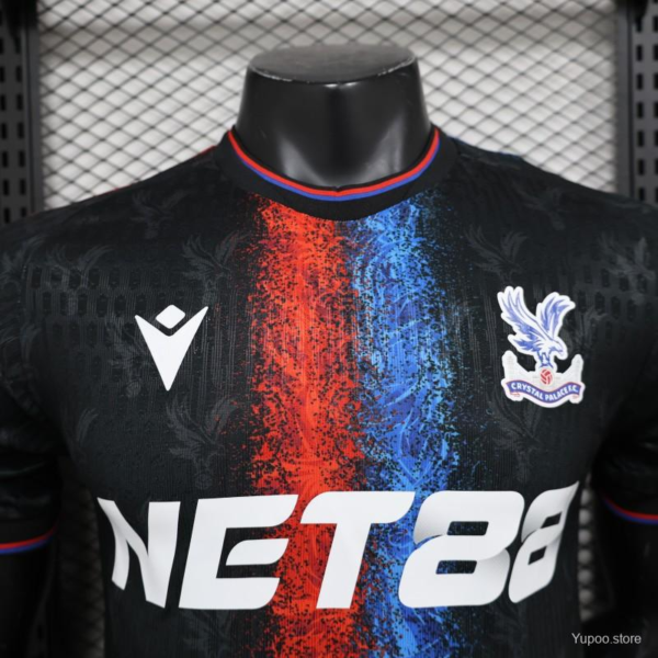 Camiseta negra Crystal Palace 2024-2025 tercera equipacion versión jugador