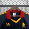 Camiseta retro AS Roma azul 1991-1992 cuello