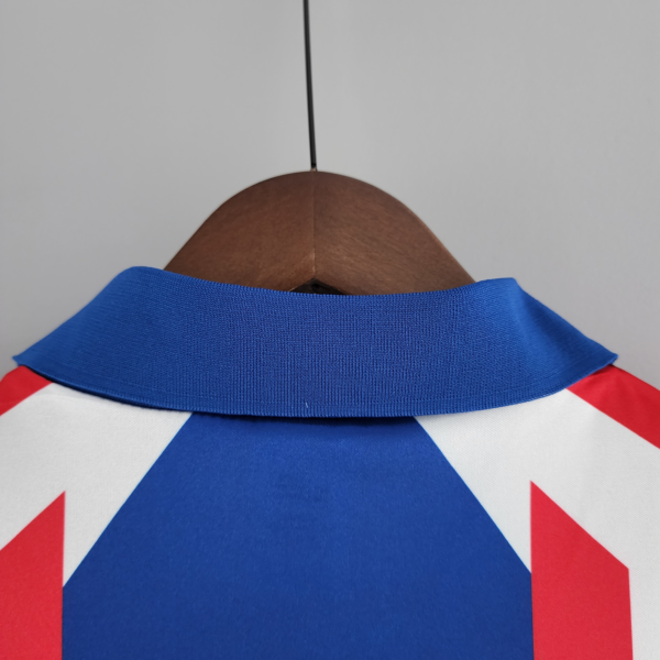 Camiseta retro Francia Éric Cantona 1988-1990 cuello anterior