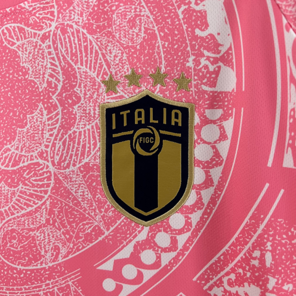 Camiseta rosa Italia 2023-2024 escudo