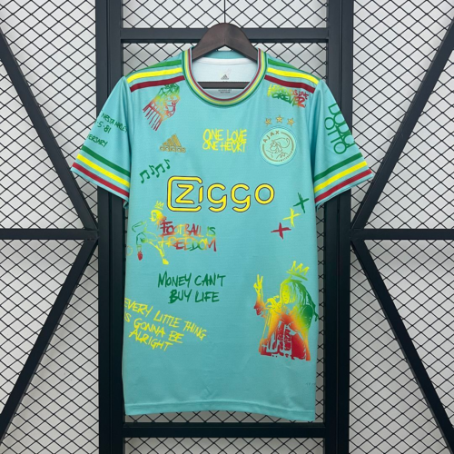 Camiseta verde Ajax Bob Marley 2025-2026