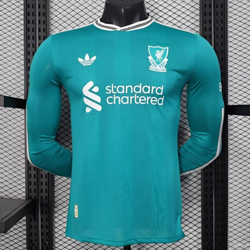 Camiseta verde Liverpool manga larga 2025-2026