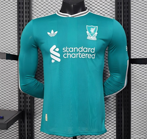 Camiseta verde Liverpool manga larga 2025-2026