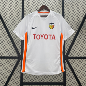 camiseta Retro Valencia CF 2006-2007 Blanco