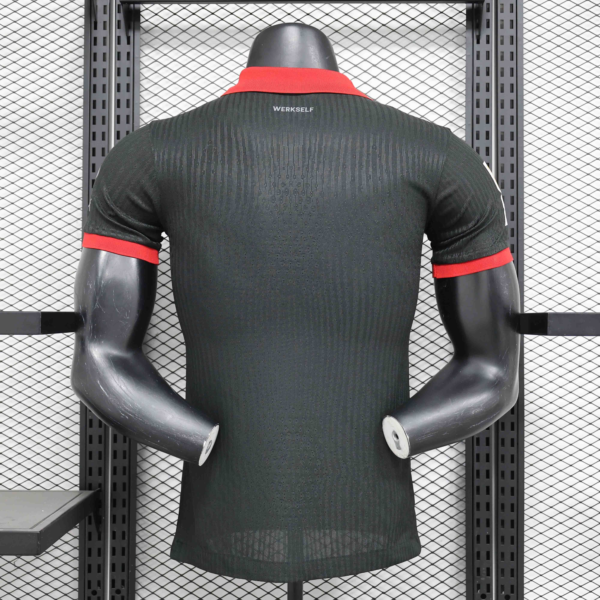 Camiseta Bayer Leverkusen Negro 2024-2025 dorsal