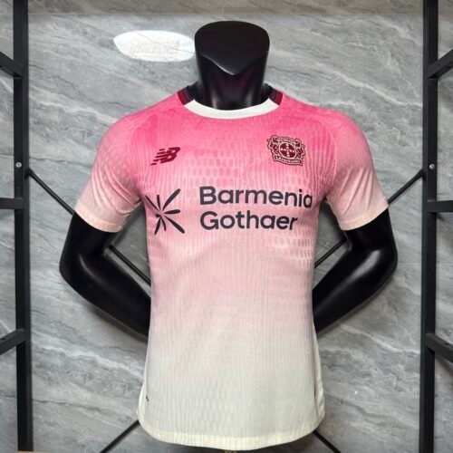Camiseta Bayer Leverkusen blanco-rosa 2025-2026