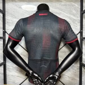 Camiseta Bayer Leverkusen negro 2025-2026 dorsal