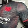 Camiseta Bayer Leverkusen negro 2025-2026 manga