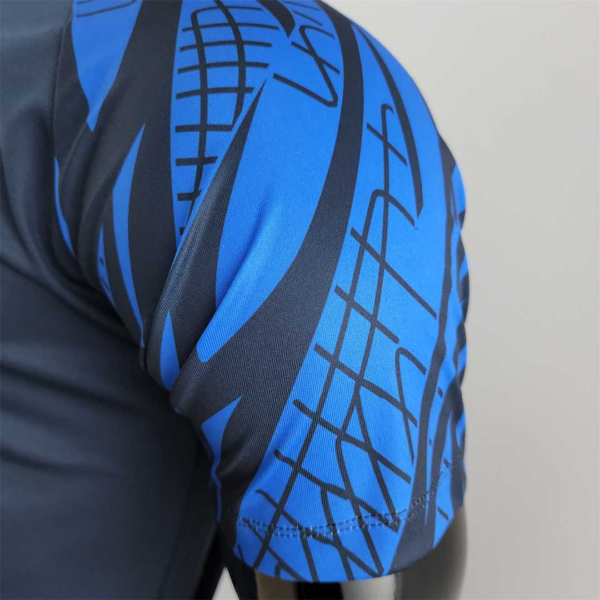 Camiseta Francia 2022 Azul manga{