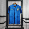 Camiseta Retro Azul Brasil 2018 Segunda Equipacion 1