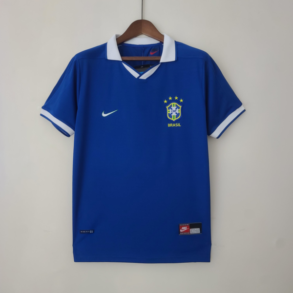 Camiseta Retro Brasil 1997 Azul
