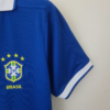 Camiseta Retro Brasil 1997 Azul manga