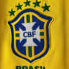 Camiseta Retro Brasil Neymar 2019-2020 escudo