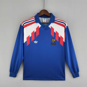 Camiseta Retro Francia 1988-1990 Manga Larga