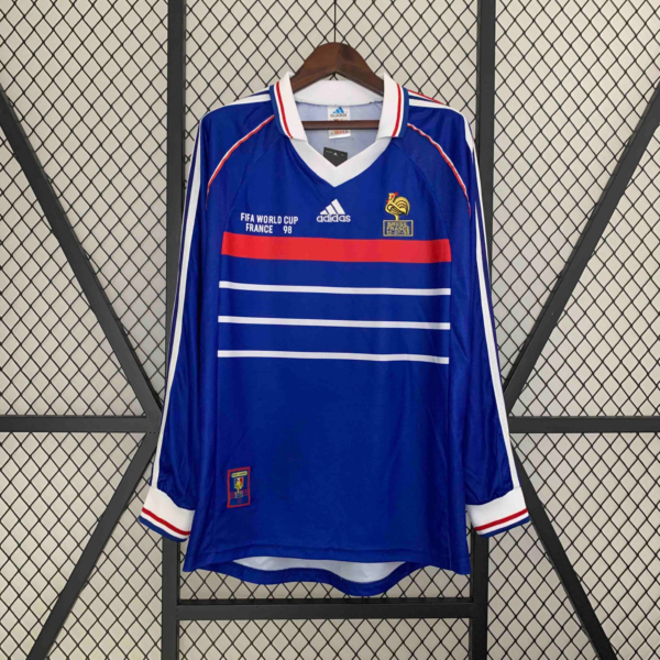 Camiseta Retro Francia 1998 Manga Larga 1