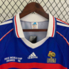 Camiseta Retro Francia 1998 Manga Larga cuello