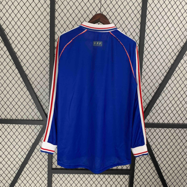 Camiseta Retro Francia 1998 Manga Larga dorsal