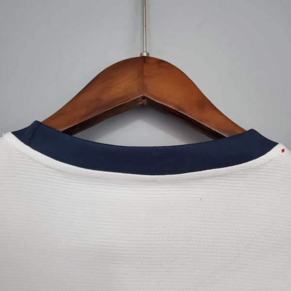 Camiseta Retro Inglaterra 2013 Blanco cuello posterior