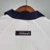 Camiseta Retro Inglaterra Blanco 1998 Manga Larga cuello posterior
