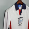 Camiseta Retro Inglaterra Blanco 1998 Manga Larga lateral