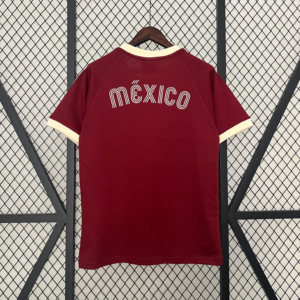 Camiseta Retro Mexico 1990 Rojo dorsal