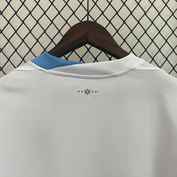 Camiseta Uruguay 2024 Blanco cuello posterior