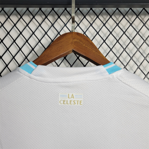 Camiseta Uruguay Carballo 2022 Blanco cuello posterior