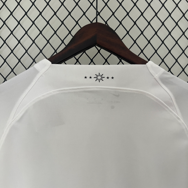 Camiseta Uruguay Valverde 2024 Blanco cuello posterior