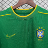 Camiseta Verde Brasil 1998-2000 portero cuello