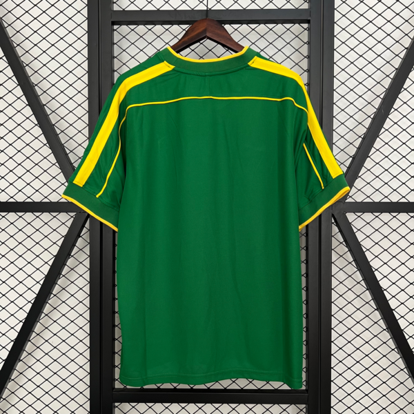 Camiseta Verde Brasil 1998-2000 portero dorsal