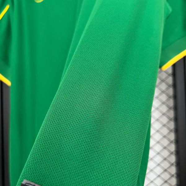 Camiseta Verde Brasil 1998-2000 portero lateral