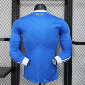 Camiseta azul Real Madrid manga larga 2025-2026 dorsal