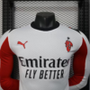 Camiseta blanca AC Milan 2025-2026 manga larga cuello
