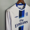 Camiseta blanca Chelsea manga larga 2003-2005 cuello