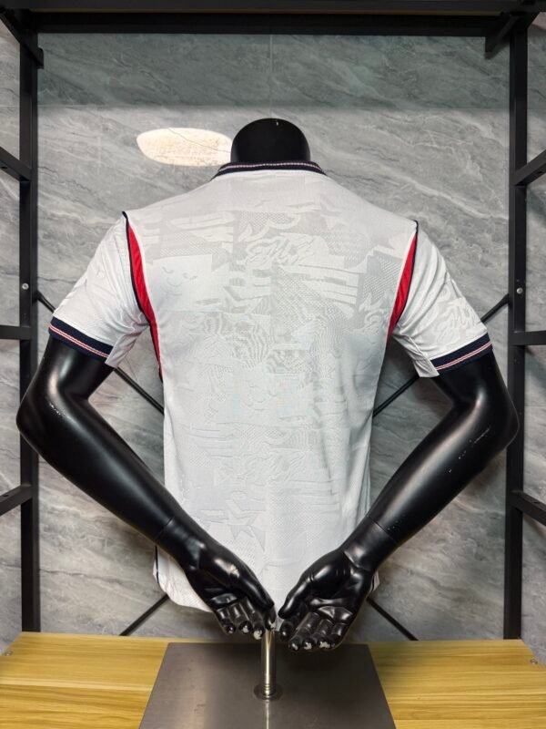 Camiseta blanca Inglaterra 2025-2026 dorsal