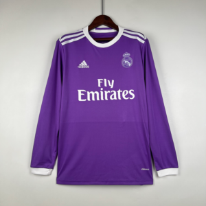 Camiseta morada Real Madrid 2016-2017 manga larga