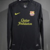 Camiseta negra FC Barcelona manga larga 2011-2012