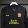 Camiseta negra FC Barcelona manga larga 2011-2012 cuello