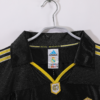 Camiseta negra Real Madrid 1999-2001 manga larga cuello