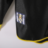 Camiseta negra Real Madrid 1999-2001 manga larga etiqueta